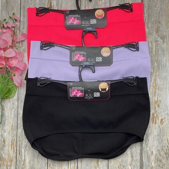 Womens Juniors Seamless Strapless Sweetheart Neckline Bandeau Bra 3-Pack Size 3X - Picture 2 of 13